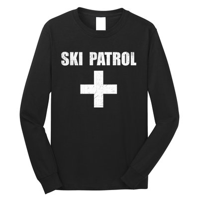 Ski Patrol Skiing First Aid Winter Gift Long Sleeve Shirt