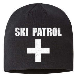 Ski Patrol Skiing First Aid Winter Gift Sustainable Beanie