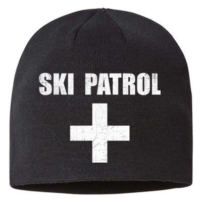 Ski Patrol Skiing First Aid Winter Gift Sustainable Beanie