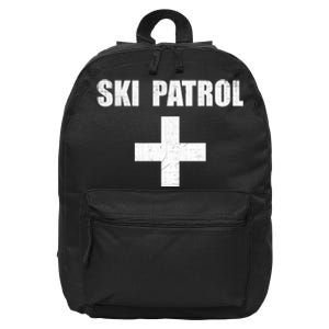 Ski Patrol Skiing First Aid Winter Gift 16 in Basic Backpack