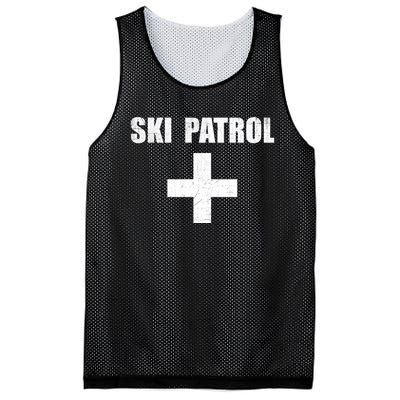 Ski Patrol Skiing First Aid Winter Gift Mesh Reversible Basketball Jersey Tank