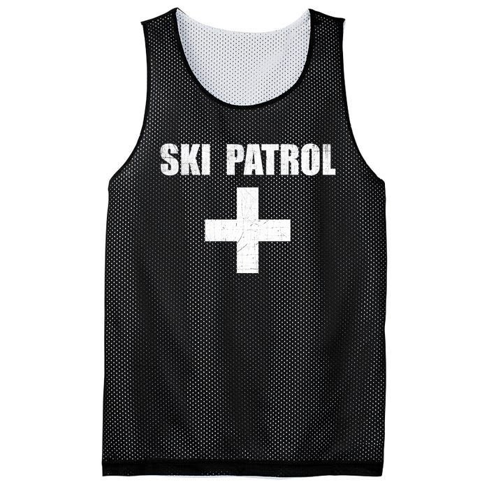 Ski Patrol Skiing First Aid Winter Gift Mesh Reversible Basketball Jersey Tank