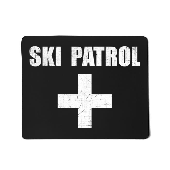 Ski Patrol Skiing First Aid Winter Gift Mousepad