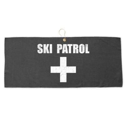 Ski Patrol Skiing First Aid Winter Gift Large Microfiber Waffle Golf Towel