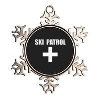 Ski Patrol Skiing First Aid Winter Gift Metallic Star Ornament