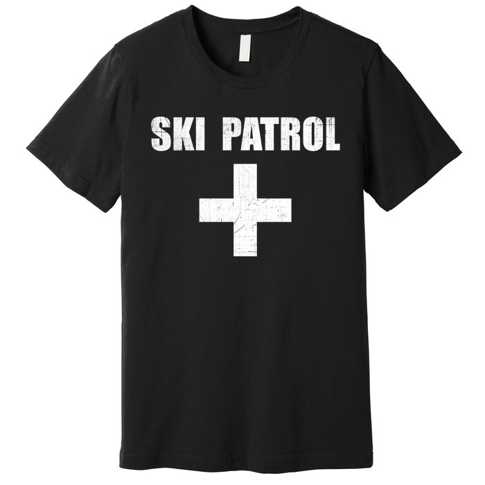 Ski Patrol Skiing First Aid Winter Gift Premium T-Shirt