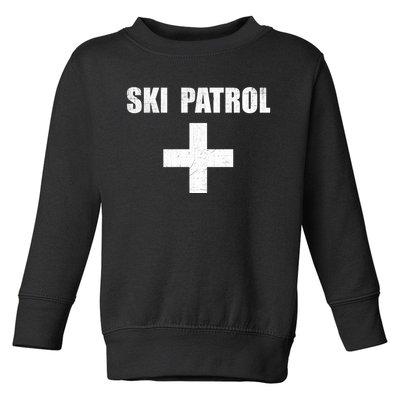 Ski Patrol Skiing First Aid Winter Gift Toddler Sweatshirt