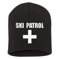 Ski Patrol Skiing First Aid Winter Gift Short Acrylic Beanie