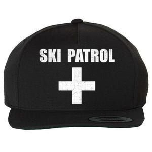 Ski Patrol Skiing First Aid Winter Gift Wool Snapback Cap