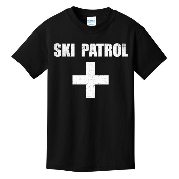 Ski Patrol Skiing First Aid Winter Gift Kids T-Shirt