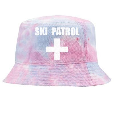 Ski Patrol Skiing First Aid Winter Gift Tie-Dyed Bucket Hat