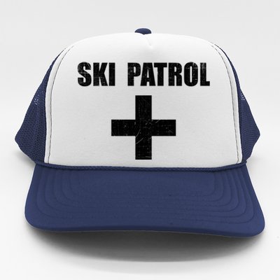 Ski Patrol Skiing First Aid Winter Gift Trucker Hat