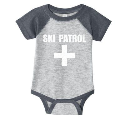 Ski Patrol Skiing First Aid Winter Gift Infant Baby Jersey Bodysuit