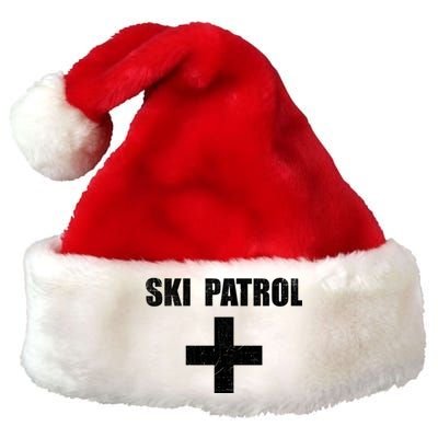 Ski Patrol Skiing First Aid Winter Gift Premium Christmas Santa Hat