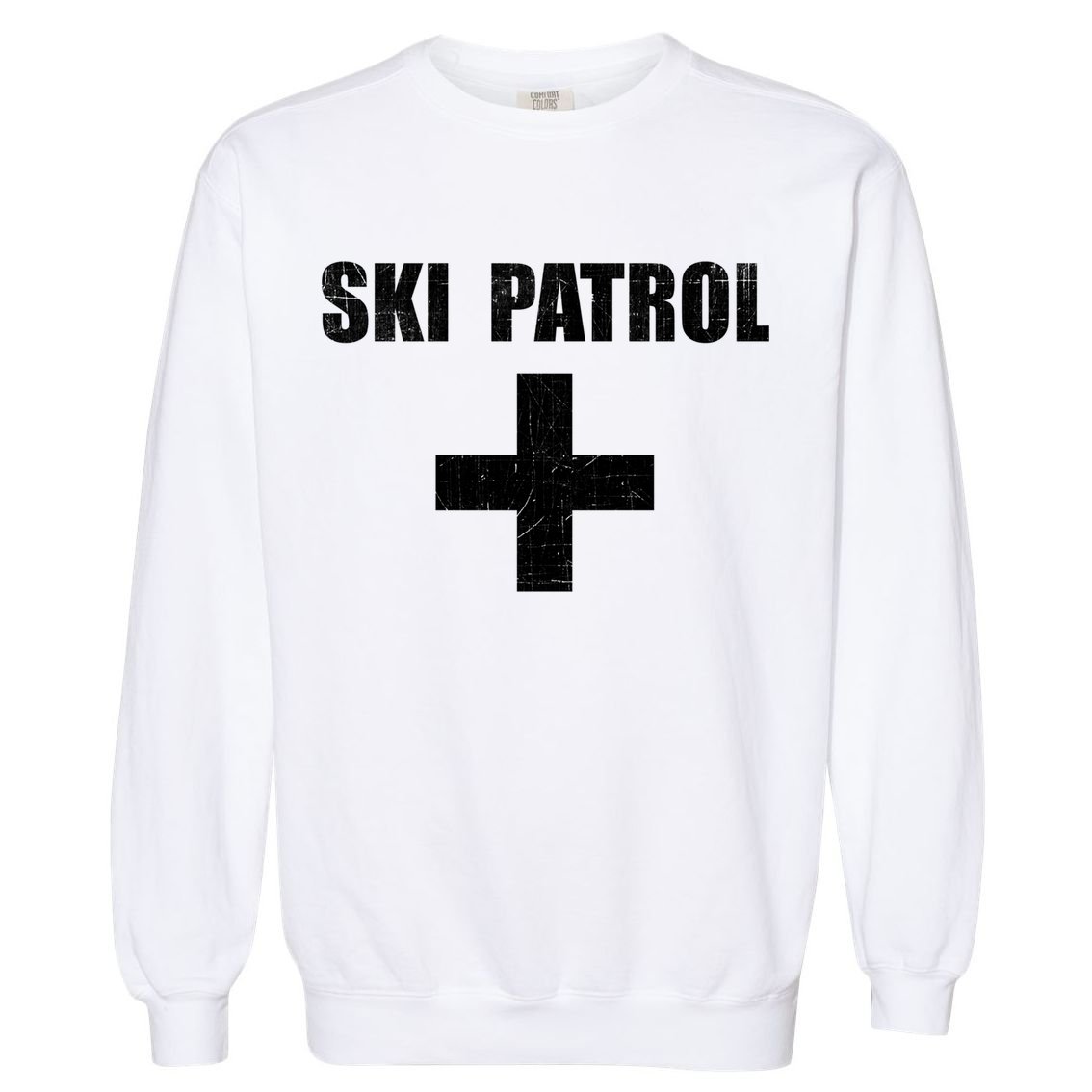 Ski Patrol Skiing First Aid Winter Gift Garment-Dyed Sweatshirt