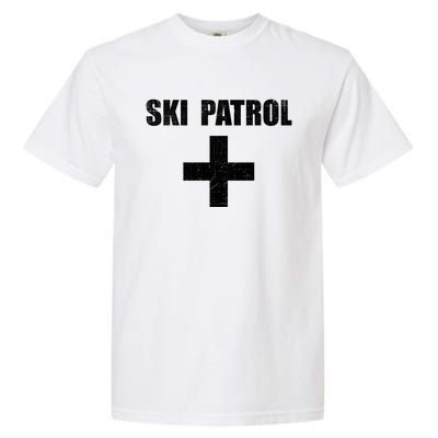 Ski Patrol Skiing First Aid Winter Gift Garment-Dyed Heavyweight T-Shirt