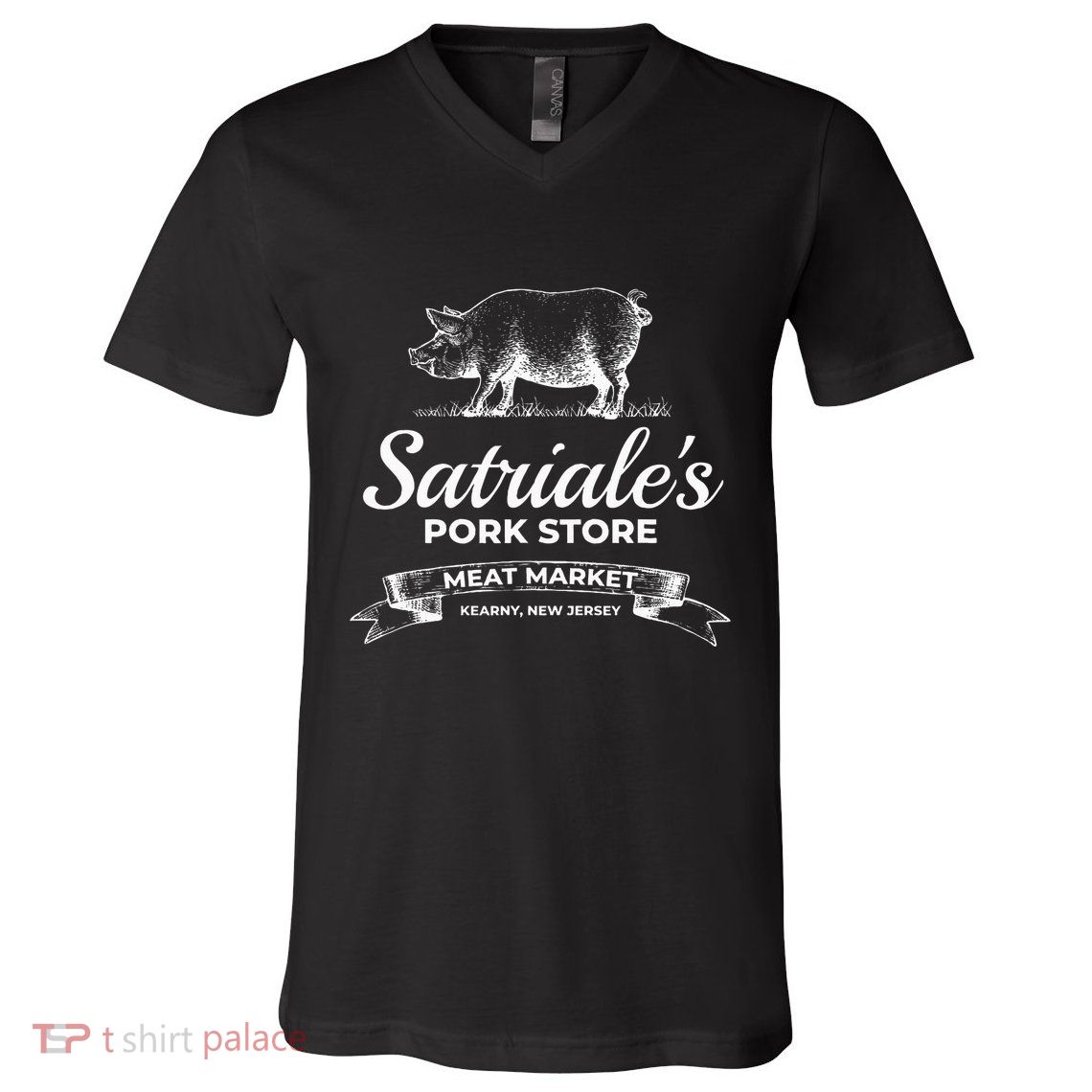 Satriale’S Pork Store Kearny New Jersey V-Neck T-Shirt