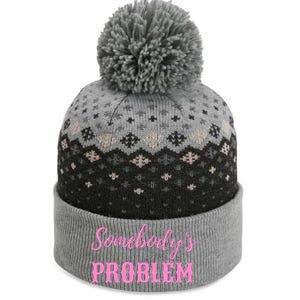 SomebodyS Problem The Baniff Cuffed Pom Beanie