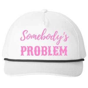 SomebodyS Problem Snapback Five-Panel Rope Hat