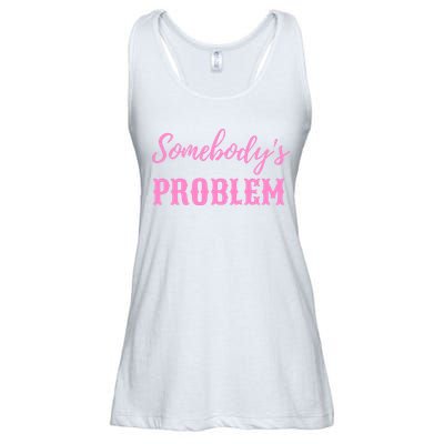 SomebodyS Problem Ladies Essential Flowy Tank