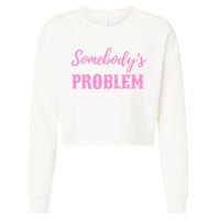 SomebodyS Problem Cropped Pullover Crew