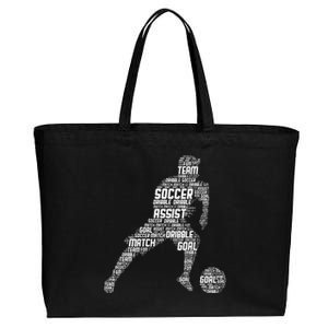 Soccer Player Cotton Canvas Jumbo Tote