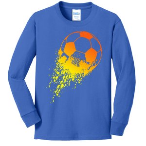 Soccer Player Sports Kids Long Sleeve Shirt