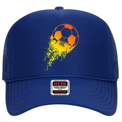 Soccer Player Sports High Crown Mesh Back Trucker Hat