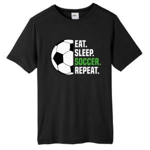 Soccer Player Soccer Lover Eat Sleep Soccer Repeat Tall Fusion ChromaSoft Performance T-Shirt