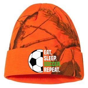 Soccer Player Soccer Lover Eat Sleep Soccer Repeat Kati Licensed 12" Camo Beanie