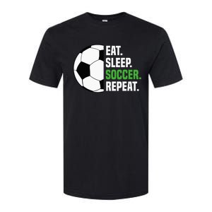 Soccer Player Soccer Lover Eat Sleep Soccer Repeat Softstyle CVC T-Shirt