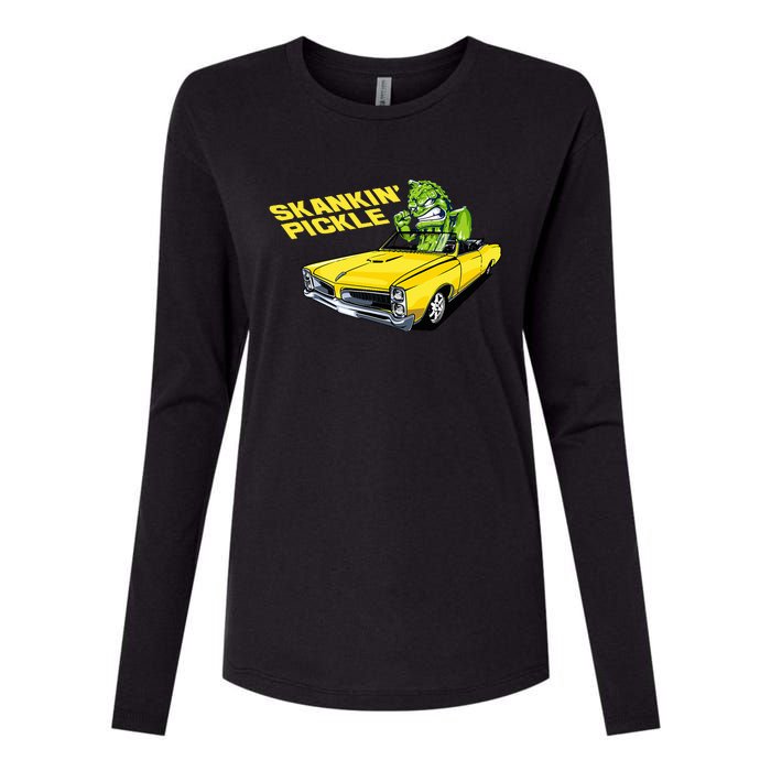 Skankin Pickle Womens Cotton Relaxed Long Sleeve T-Shirt