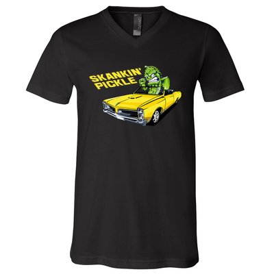 Skankin Pickle V-Neck T-Shirt