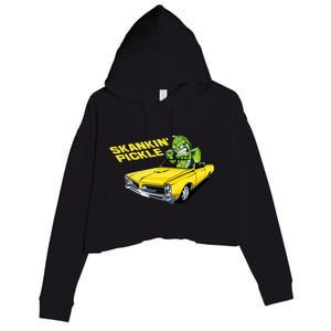 Skankin Pickle Crop Fleece Hoodie