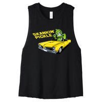 Skankin Pickle Women's Racerback Cropped Tank