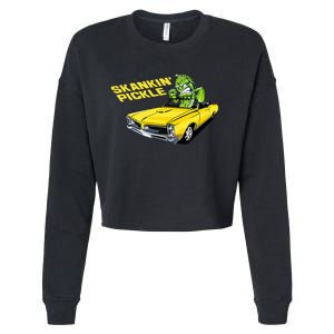 Skankin Pickle Cropped Pullover Crew