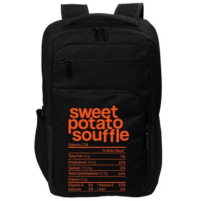 Sweet Potato Souffle Nutrition Facts Thanksgiving Christmas Impact Tech Backpack