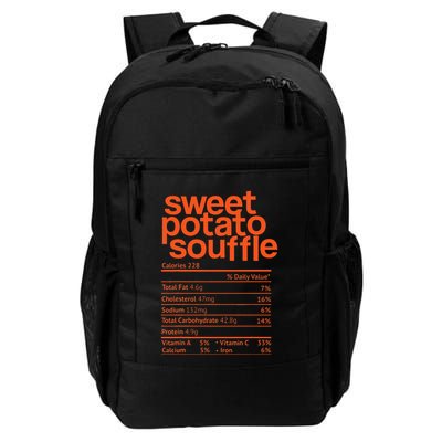Sweet Potato Souffle Nutrition Facts Thanksgiving Christmas Backpack