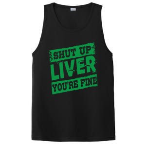 Saint Patrick Shut Up Liver You Are Fine Green Beer Ing Gift PosiCharge Competitor Tank