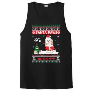 Santa Paws Shih Tzu Merry Christmas Dog Funny Xmas Meaningful Gift PosiCharge Competitor Tank