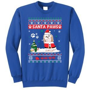 Santa Paws Shih Tzu Merry Christmas Dog Funny Xmas Meaningful Gift Sweatshirt