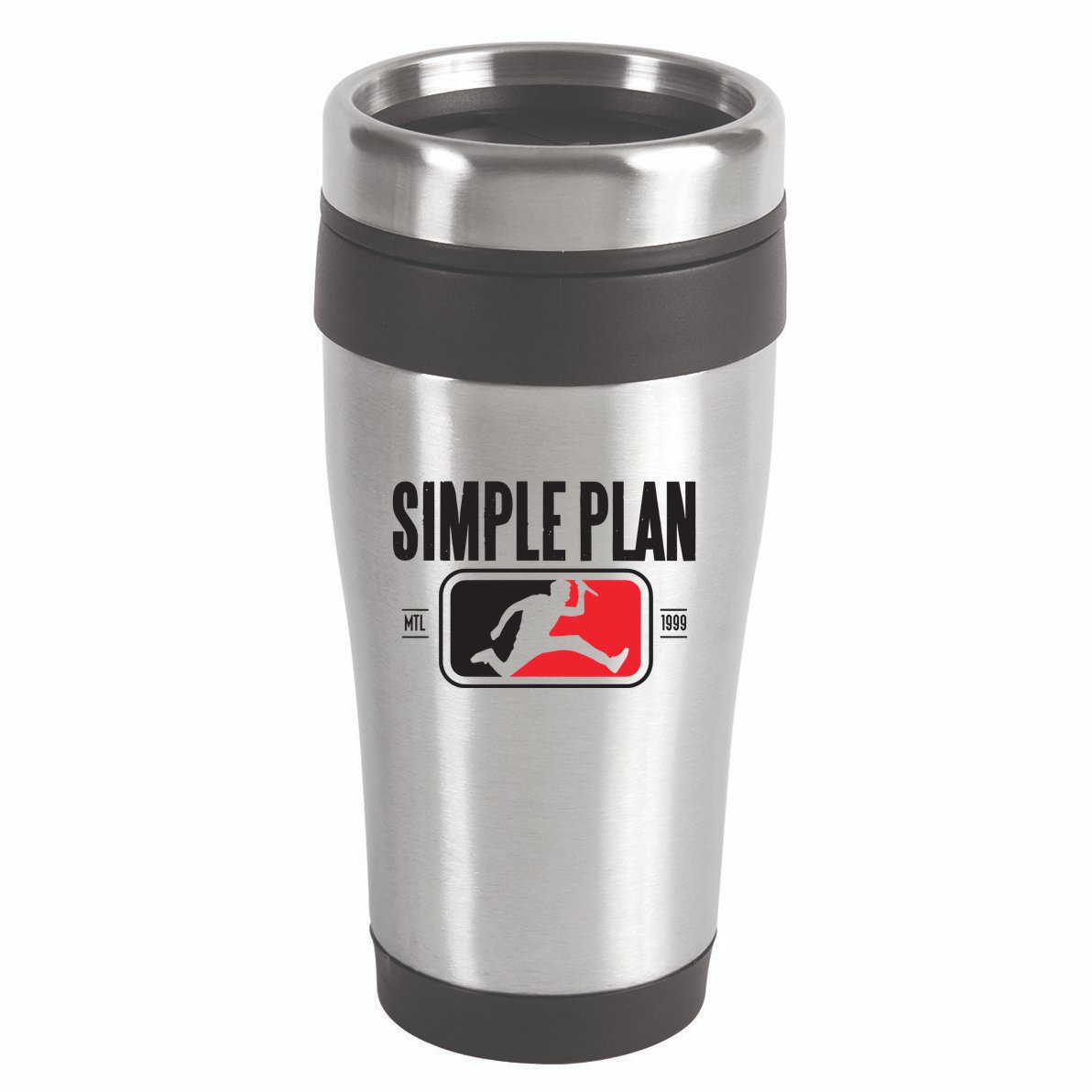 Simple Plan Style Logo Raglan 16oz Travel Tumbler