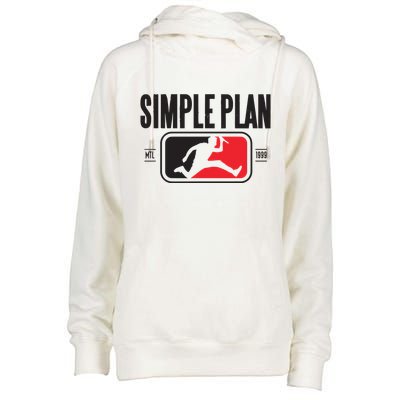 Simple Plan Style Logo Raglan Womens Funnel Neck Pullover Hood