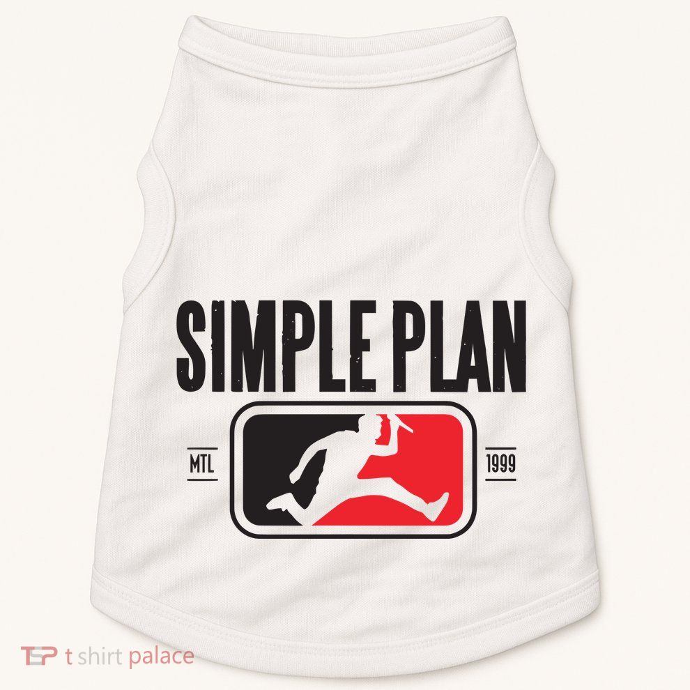 Simple Plan Style Logo Raglan Doggie Tank