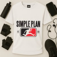 Simple Plan Style Logo Raglan Cooling Performance Crew T-Shirt