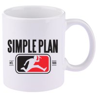 Simple Plan Style Logo Raglan 11oz C Handle Ceramic Mug