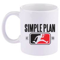 Simple Plan Style Logo Raglan 11oz C Handle Ceramic Mug