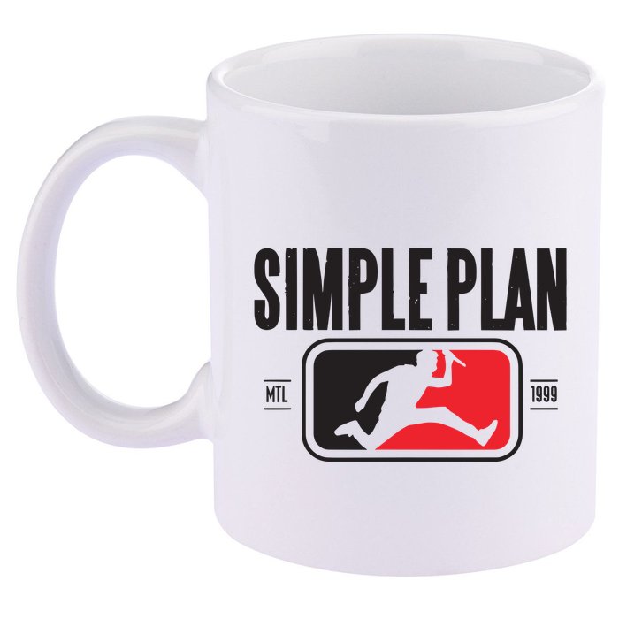 Simple Plan Style Logo Raglan 11oz C Handle Ceramic Mug