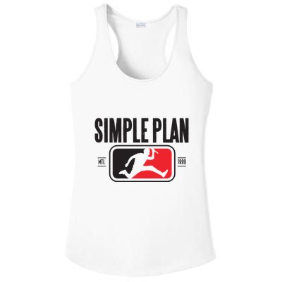 Simple Plan Style Logo Raglan Ladies PosiCharge Competitor Racerback Tank