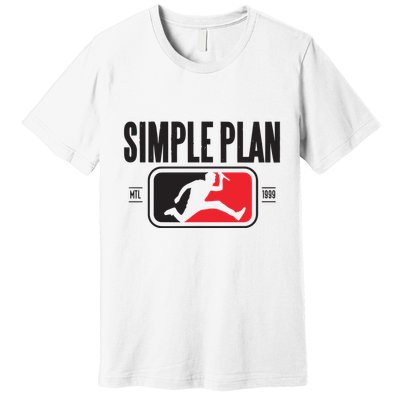 Simple Plan Style Logo Raglan Premium T-Shirt